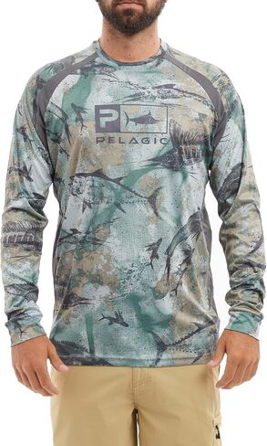 PELAGIC Men's Vaportek Fishing Shirt, Long Sleeve, UPF 50+ Protection, Ventilated and Lightweight in Saudi Arabia