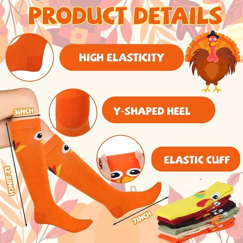 Turkey Hats Turkey Socks for Adults Thanksgiving Hats Socks Turkey Beanie Hat Thanksgiving Turkey Costume Accessories in Saudi Arabia