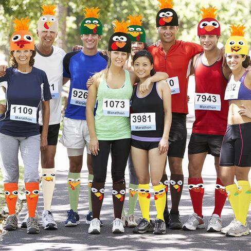 Turkey Hats Turkey Socks for Adults Thanksgiving Hats Socks Turkey Beanie Hat Thanksgiving Turkey Costume Accessories in Saudi Arabia