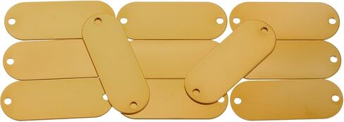 Rebower Aluminum Blank Tags Engraving Metal Stamping Blanks,[for Number Tag, Dog Tag,Pendant Decoration] - 2 x 0.74 Inch/Black / 25 Pcs in Saudi Arabia