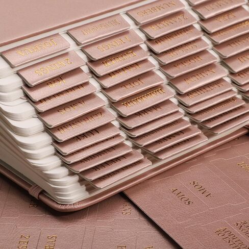 RETTACY Bible Tabs, Leather Bible Tabs, Large Size, Bible Tabs for Men, Bible Study Supplies, 66 Bible Tabs for Old and New Testament, Additional 21 Tabs for Apocrypha, 9 Blank Tabs (Brown) in Kuwait