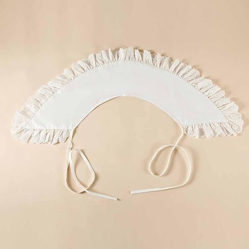 canjoyn Embroidery Collar Shawls Detachable Faux Collar Lace Neckline Collar Fake Collar Short Poncho Capelet for Womens in Saudi Arabia