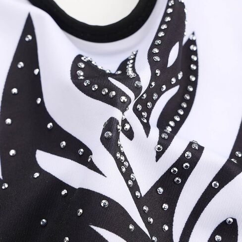 BAOHULU Leotards for Girls Gymnastics Embroidery Glitter Tumbling Dance Shorts Bottom in Saudi Arabia