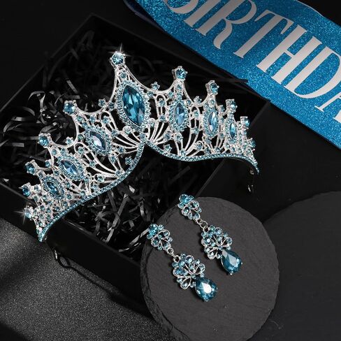 princess tiara，birthday princess gold crown for women，prom queen sash and tiara set， gothic tiaras，belle girl aurora crowns， princess adult woman, black swan in Kuwait