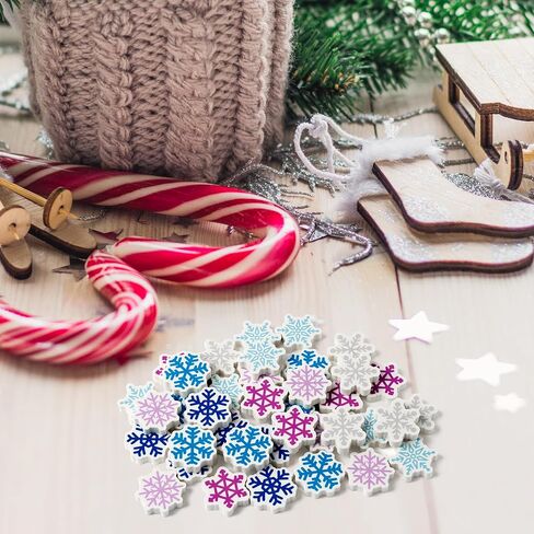 ANGOLIO 60Pcs Winter Blue and Purple Snowflake Mini Erasers for Kids Christmas Bulk Pencil Eraser Snowflake Small Rubber Xmas Winter Party Favors for Reward Prizes Student Children in Saudi Arabia