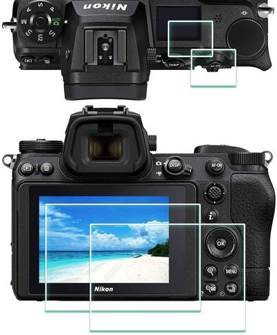 Top + Screen Protector for Nikon Z6 III Z 6III Z6III Z6 III Camera [2+2Pack], 0.3mm 9H Hardness Tempered Glass Cover Anti-Scrach Anti-Fingerprint Anti-Bubble-3 Pack in Saudi Arabia