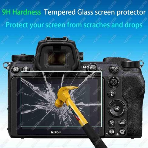 Top + Screen Protector for Nikon Z6 III Z 6III Z6III Z6 III Camera [2+2Pack], 0.3mm 9H Hardness Tempered Glass Cover Anti-Scrach Anti-Fingerprint Anti-Bubble-3 Pack in Saudi Arabia