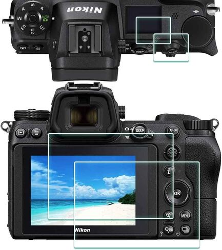 Top + Screen Protector for Nikon Z6 III Z 6III Z6III Z6 III Camera [2+2Pack], 0.3mm 9H Hardness Tempered Glass Cover Anti-Scrach Anti-Fingerprint Anti-Bubble-3 Pack in Saudi Arabia