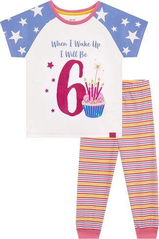 Girls' I Am Six Birthday Pajamas in Saudi Arabia