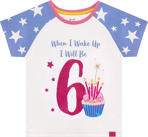 Girls' I Am Six Birthday Pajamas in Saudi Arabia