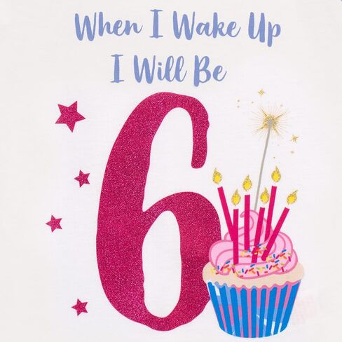 Girls' I Am Six Birthday Pajamas in Saudi Arabia