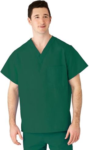 Medline 610NJTM-CA AngelStat للجنسين ذو وجهين على شكل حرف V، جيبان، زمردي، مقاس متوسط in Saudi Arabia
