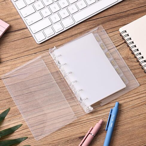 Mr. Pen- Monthly Dividers for Planner, 12 tab dividers, A7 Binder Dividers with Tabs 12 Months, 6 Ring Binder Tabs dividers, A7 Binder Inserts, A7 Planner Inserts, Monthly Tabs in Saudi Arabia