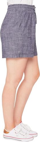 Royalty by YMI Royalty for Me Women's Linen Lounge Shorts with Elastic Waistband in Saudi Arabia