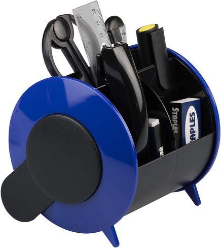 JAM Paper Desk Organizer Supply Set - 5 x 5 x 5 - Round - Clear - Sold Individually in Kuwait