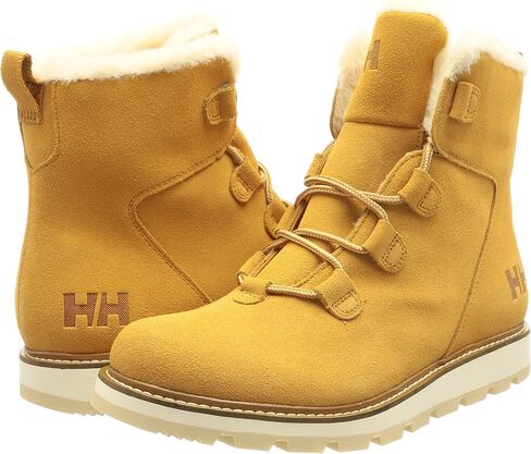 أحذية الشتاء النسائية Helly-Hansen Alma المقاومة للماء من الجلد السويدي، 724 قمح جديد/ثلج، 7.5F in Saudi Arabia