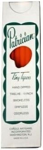 D'light Online Patrician 10 Inch Hand Dipped Skinny Taper Candles (Set of 12, Ivory) in Kuwait