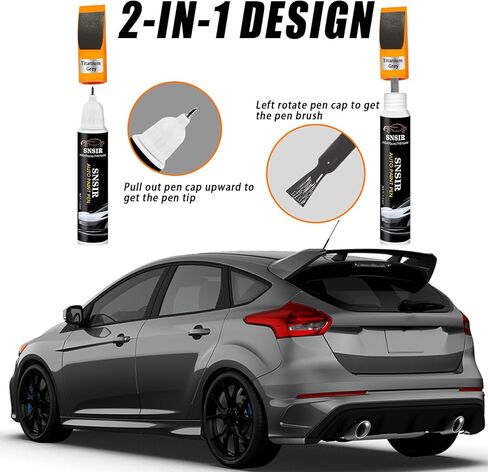 White Touch Up Paint For Cars, Automotive White Car Paint Pen Scratch Repair Two-In-One Touch Up Paint, Premium Car Scratch Remover for Deep Scratches 0.4 fl oz (Pure White) in Kuwait