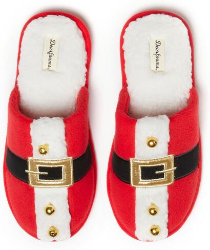 Dearfoams Unisex Ugly Sweater Closed Toe Scuff Slipper, Tree, 7-8 US Women in Saudi Arabia