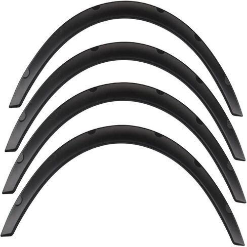RULLINE Universal Fender Flares مشاعل الحاجز الأمامي والخلفي فوق أقواس عجلات الجسم العريضة 4 قطع 2 بوصة (50 مم) in Saudi Arabia