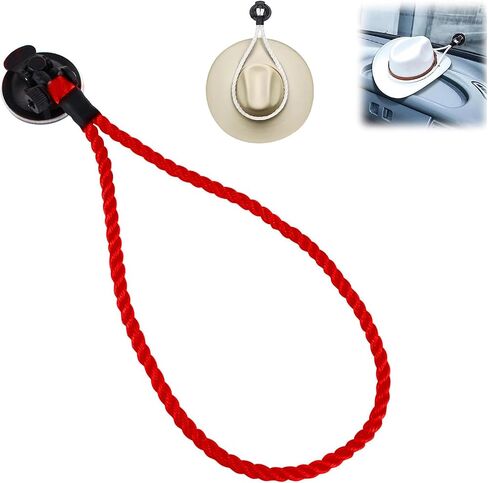 2PCS Hat Mount, Car Cowboy Hat Holder with Suction Cup, Multifunctional Hat Holder Rack for Car/SUV/Trucks/Home (2 Pcs, Black+Grey) in Saudi Arabia