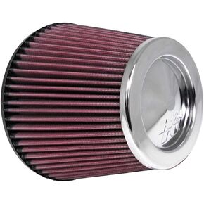 K&N Universal Clamp-On Air Filter: High Performance, Premium, Washable, Replacement Filter: Flange Diameter: 6 In, Filter Height: 6 In, Flange Length: 0.625 In, Shape: Round Tapered, RF-1043