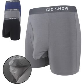 Mens Underwear with Ball Hammock, Dual Pouch Underwear Micro Modal Ultra Soft Ball Support Underwear for Men