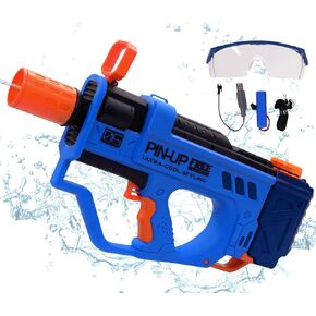 Upgraded Electric Squirt Guns Water Gun, 100% Waterproof Automatic Squirt Gun for Adult Kids with 800cc Capacity, Summer Outdoor Toy Swimming Pool Beach Party Favors (Green)