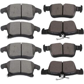 Front Rear Ceramic brakes Pads Brake Pad Compatible with 2013-2019 Ford Fusion,2013-2020 Lincoln MKZ