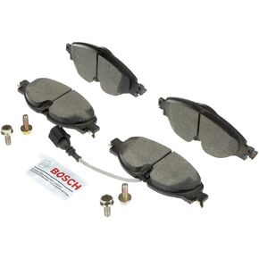 BOSCH BC1760 QuietCast Premium Ceramic Disc Brake Pad Set - Compatible With Select Audi A3, A3 Quattro, A3 e-tron, TT Quattro; Volkswagen e-Golf, Golf, Golf Alltrack, Golf SportWagen, GTI; FRONT