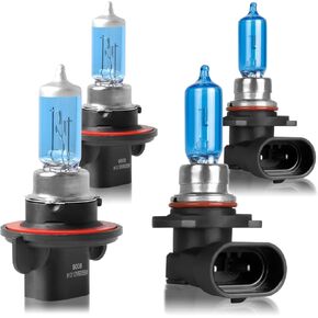 SHENKENUO Fit For DODGE RAM 1500 2500 3500 4-Headlamps(2009-2012) 9005+H11 High/Low Beam Ultra - High Performance Halogen Headlight Bulbs Combo + 9145 Fog Bulbs,Plug and Play,Pack of 6