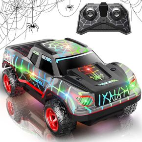 Spider Remote Control Car for Boys, Mini RC Racing Cars for Kids Ages 3 and up, 2.4Ghz Beginners RC Cars with Cool Light, Rechargeable Toy for Boys Ages 3 4 5 6 7 8 Birthday Xmas Gift, Red
