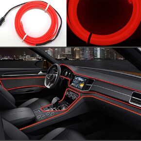 5 متر سيارة الإضاءة الداخلية السيارات LED قطاع EL سلك حبل السيارات جو مصباح للزينة ضوء النيون مرنة DIY بها بنفسك