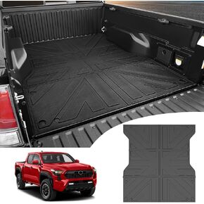 Truck Bed Liner Fit for 2024 Toyota Tacoma 5ft Bed Mat TPE Truck Bed Mat Pickup Bed Liner for 2024 Toyota Tacoma(Bed Mat)
