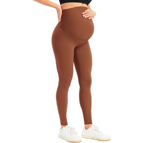 BONVIGOR Women's Maternity Leggings Over The Belly Pregnancy Workout Leggings Full Length Pregnant Active Wear Yoga Pants