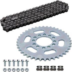 #35 40 Tooth Chain Sprocket with 116L Links Kit For 80cc CT100U Trail CK100 Baja Doodle Bug DB30 Motovox MBX10 MBX11 Mini Bike Go Kart Powersports Parts