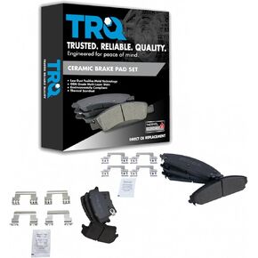 TRQ Front & Rear Brake Pads Semi-Metallic Compatible with 2005-2019 Chrysler 300 2009-2019 Dodge Challenger 2006-2019 Charger 2005-2008 Magnum