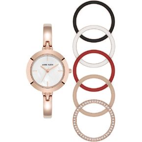 Anne Klein Women's Bangle Watch and Interchangeable Bezel Set