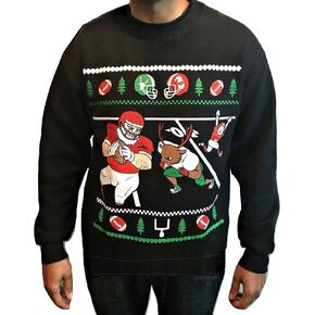 Football - Ugly Christmas Sweatshirt- Funny Sweater for Men