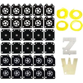 ANTO 95-526 - A015006 - A015019 Metering Diaphragm Assembly for WA WT WY WZ Series ZAMA C1M C1U C1 C1S Carburetor with ZT-1 500-13 W Z Metering Tools 4 Size Fuel Line