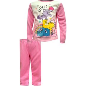 Richard Leeds Care Bears Girls 2-Piece Pajamas Sleep Set (10-12) Pink