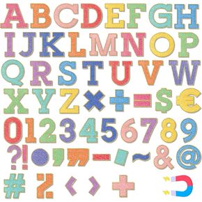 152 Pcs Magnetic Letters Numbers Set 2'' Magnetic Letters Numbers for Whiteboard Classroom Fridge Magnetic Alphabet Letters Kit for Educational Tool Home Learning(Pastel)