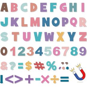 166 Pcs Magnetic Letters Numbers 2" Fridge Magnetic Alphabet Letters for Classroom Whiteboard Refrigerator Magnets Educational Tools for Learning Spelling School Sports Reward Prize Birthday Gift