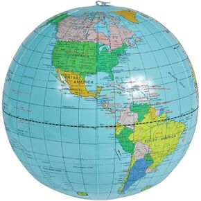 Rhode Island Novelty 16 Inch World Globe Inflates Pack of 24