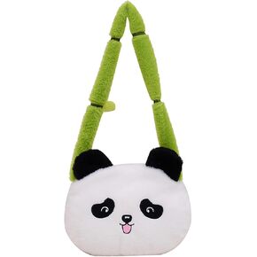 MOSSTYUS Cute Animal Plush Purse for Women Girls Wallet Kawaii Bag Carton Animal Crossbody Bag