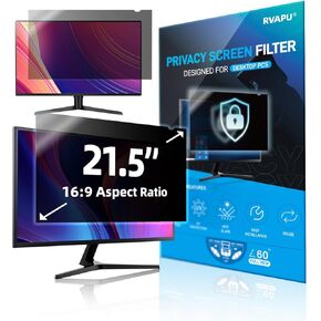 Computer 24 Inch Privacy Screen for Monitor Filter 16:10 Widescreen Monitor Removable Anti Scratch Eye Protection Anti Glare Blue Light Screen Protector Film