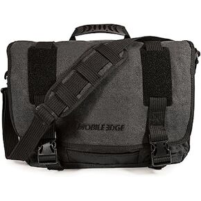 Mobile Edge ECO Laptop Messenger Bag for Men and Women, Fits Up To 17.3 Inch Laptops, Cotton Canvas, Olive Green, MECME9