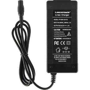 42V Charger PowerFast for 36V Pocket Mod Sports Mod Lithium Battery 10Series 36V Battery Charger for Electric Scooter