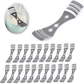 22 Pcs Metal Candle Wick Holders, Silver Stainless Steel Candle Wick Holders, for Candle Making