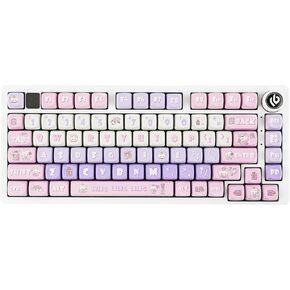EPOMAKER x LEOBOG Hi75 Aluminum Alloy Wired Mechanical Keyboard, Programmable Gasket-Mounted Gaming Keyboard with Mode-Switching Knob, Hot Swappable, NKRO, RGB (White Green, Reaper Switch)